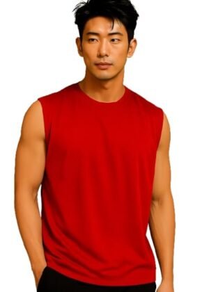 JUGULAR Tank Tops Sleeveless T-Shirt for Men Gym Wear Vest Solid Stylish Round Neck Running for Sports Workout Fitness & Casual or Beach Wear