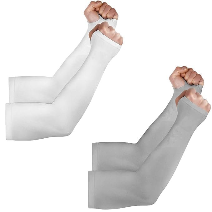 UV Sun Protection Arm Sleeves for Men & Women, UPF 50 Arm Cover for Biking,Cricket,Cycling, Golf, Outdoor Sports - Image 3