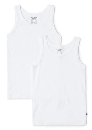 Jockey 3320 Boy's Super Combed Cotton Round Neck Sleeveless Vest (Pack of 2)