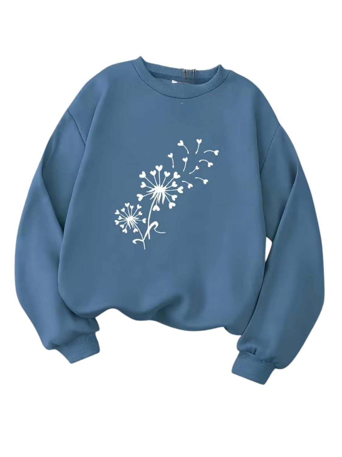 Women Oversized Casual Loose Fit Winter Wear Sweatshirt | Soft Warm Winter Pullover | Fleece Crew Neck Sweatshirt for Women & Girls - Image 7