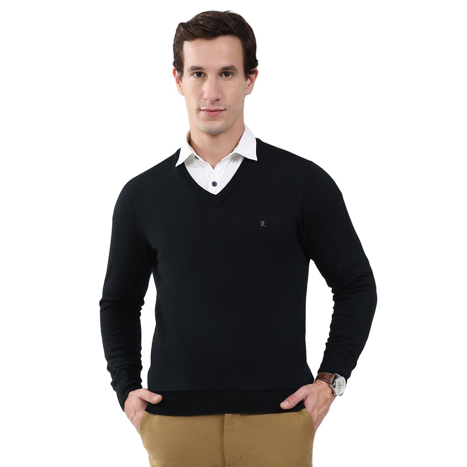 Monte Carlo Men's V Neck Full Sleeve Pullover | Warm Woolen Sweater for Men |Soft Comfortable Knitted Winter Wear for Men - Image 5