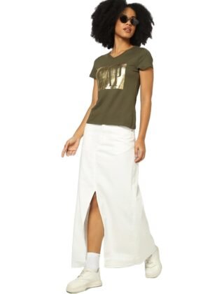 Gap Women's Slim Fit Solid Short Sleeved V-Neck T-Shirt