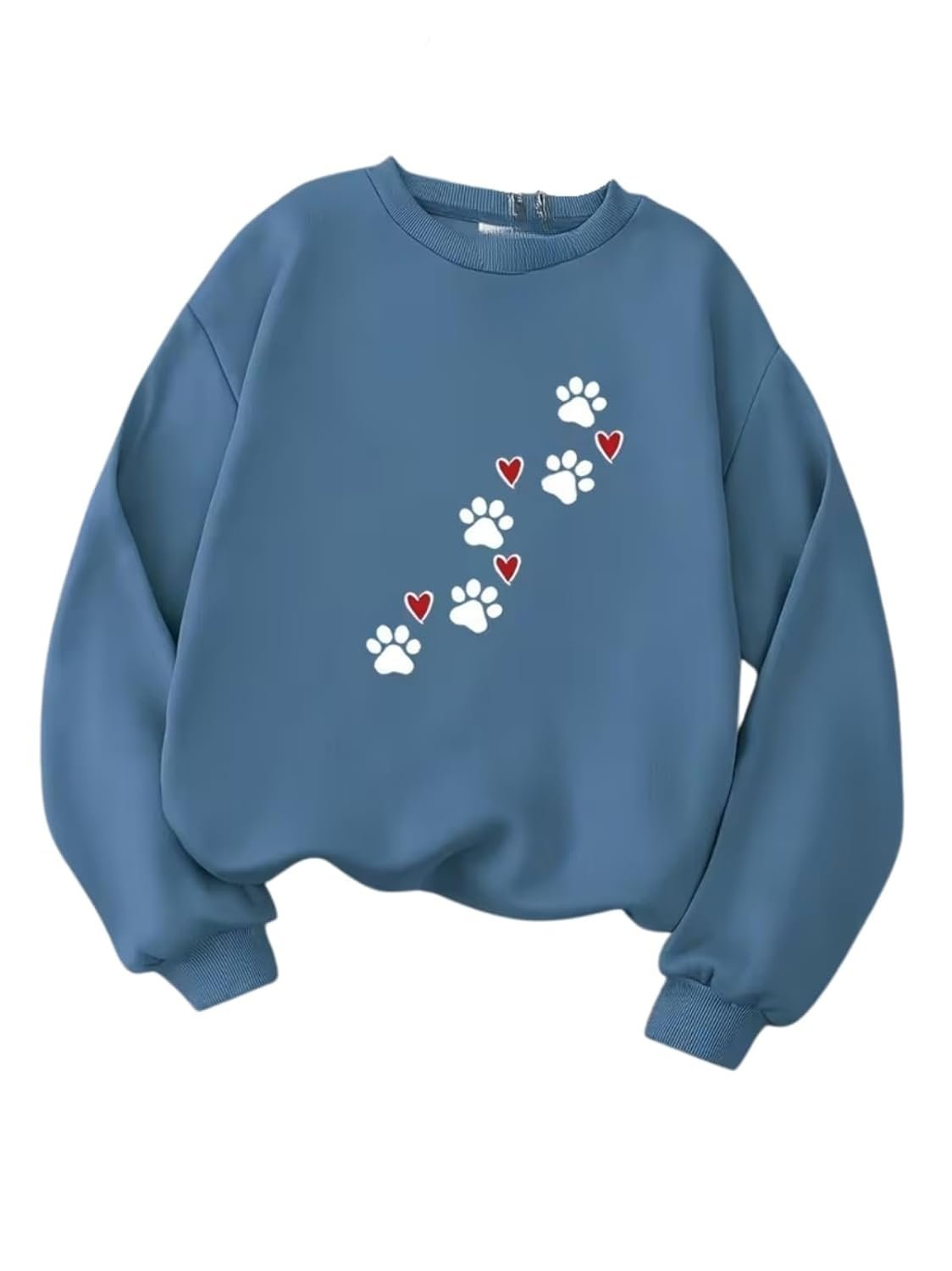 Women Oversized Casual Loose Fit Winter Wear Sweatshirt | Soft Warm Winter Pullover | Fleece Crew Neck Sweatshirt for Women & Girls - Image 5