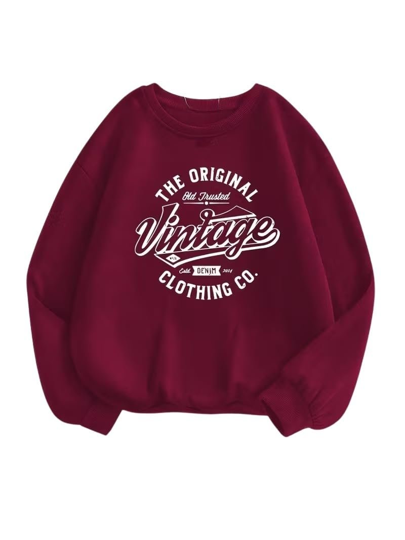 Women Oversized Casual Loose Fit Winter Wear Sweatshirt | Soft Warm Winter Pullover | Fleece Crew Neck Sweatshirt for Women & Girls - Image 6