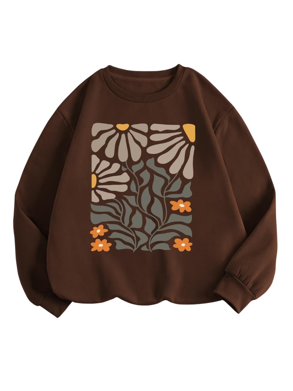 TAGAS Women's Sweatshirt| Jumper Women Winter Wear| Floral Print (Sweatshirt) for Women |Womens Winter wear