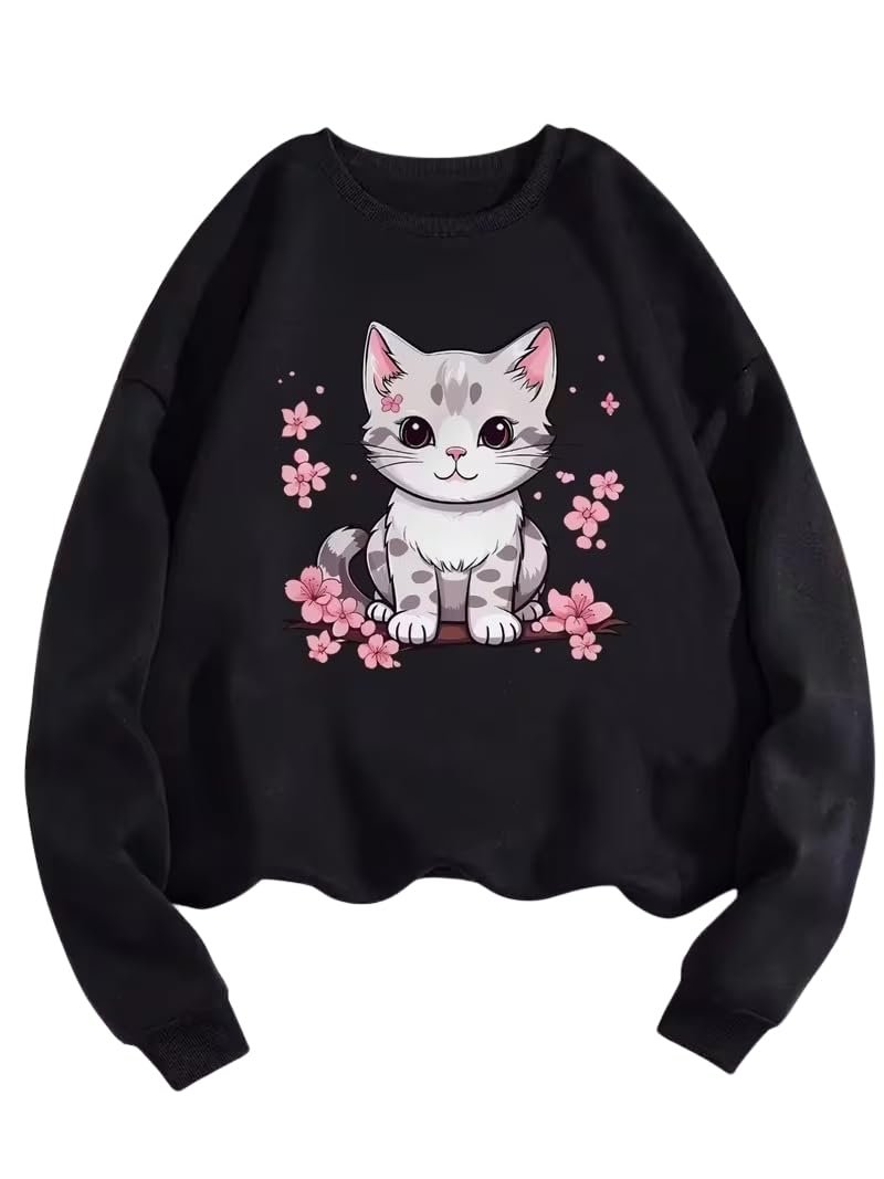 Women Oversized Casual Loose Fit Winter Wear Sweatshirt | Soft Warm Winter Pullover | Fleece Crew Neck Sweatshirt for Women & Girls - Image 8