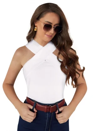 Generic Women's Western Wear Hosiery T Shirts (White)