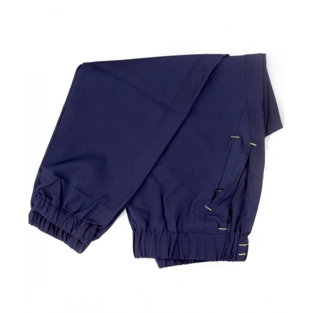 Generic Men's Polyster Solid Track Pant-Lower (Navy Blue) - Image 4