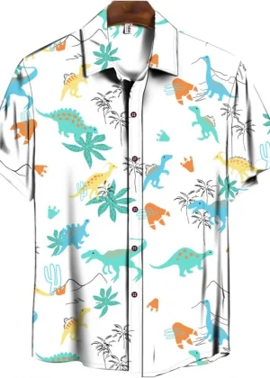 Generic Men's Casual Floral Printed Cotton Blend Unstitched Shirt Fabric 1.6 Mtrs (Sky Blue)