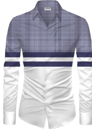 Generic Men's Casual Floral Printed Cotton Blend Unstitched Shirt Fabric 1.6 Mtrs (Multicolor)