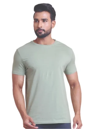 Generic Men's Casual Cotton Solid Half Sleeve Round Neck T-Shirt (Newsage)