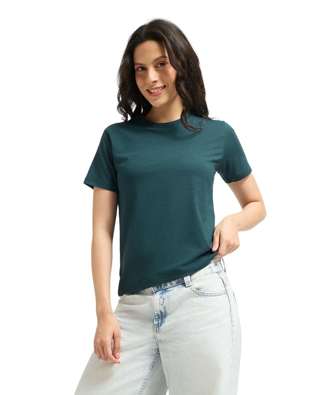 Wellbi Women's Bamboo T-Shirt | Ultra-Soft & Breathable Eco-Friendly Tee | Premium Bamboo-Cotton Blend for Everyday Comfort | Sustainable & Stylish T-Shirt for Women - Image 5