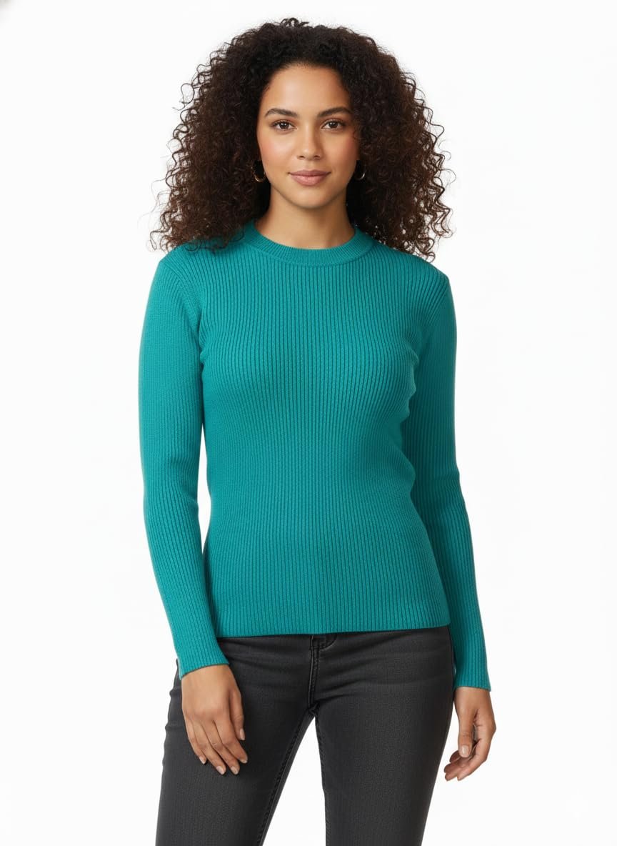 LASOON Women's Woolen Yarn Skivi Top Sweater | Warm High Neck Winter Wear | Soft & Stretchable Free Size Pullover for Women - Image 8