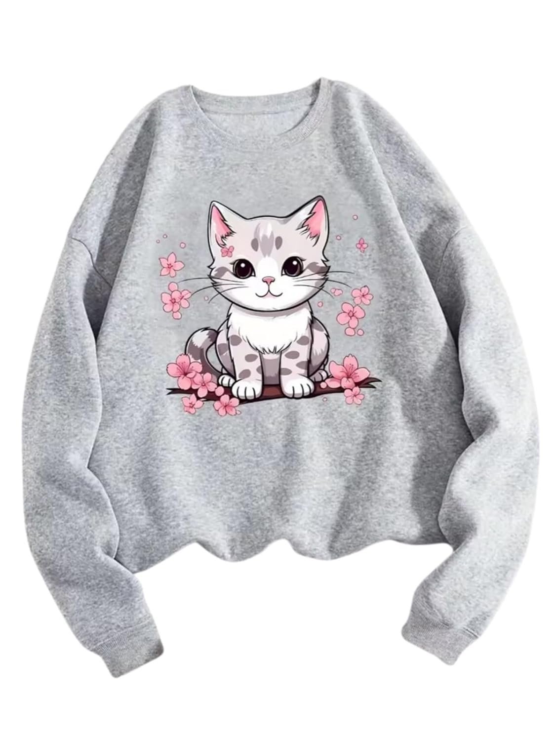 Women Oversized Casual Loose Fit Winter Wear Sweatshirt | Soft Warm Winter Pullover | Fleece Crew Neck Sweatshirt for Women & Girls - Image 19