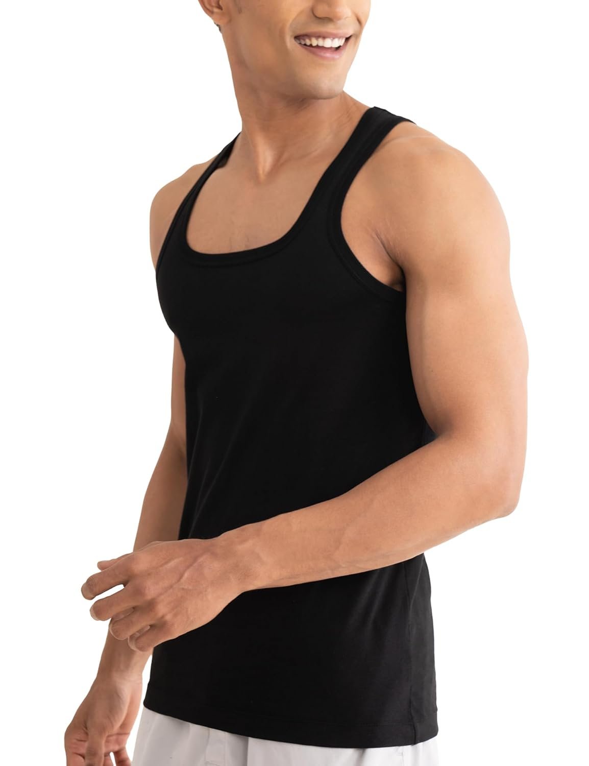 DAMENSCH Neo-Cotton Square Neck Vest for Man, Anti-Bacterial Vest Pack, Shape Retaining Mens, 100% Cotton Banyan for Men, Buttery Soft Inner Baniyan