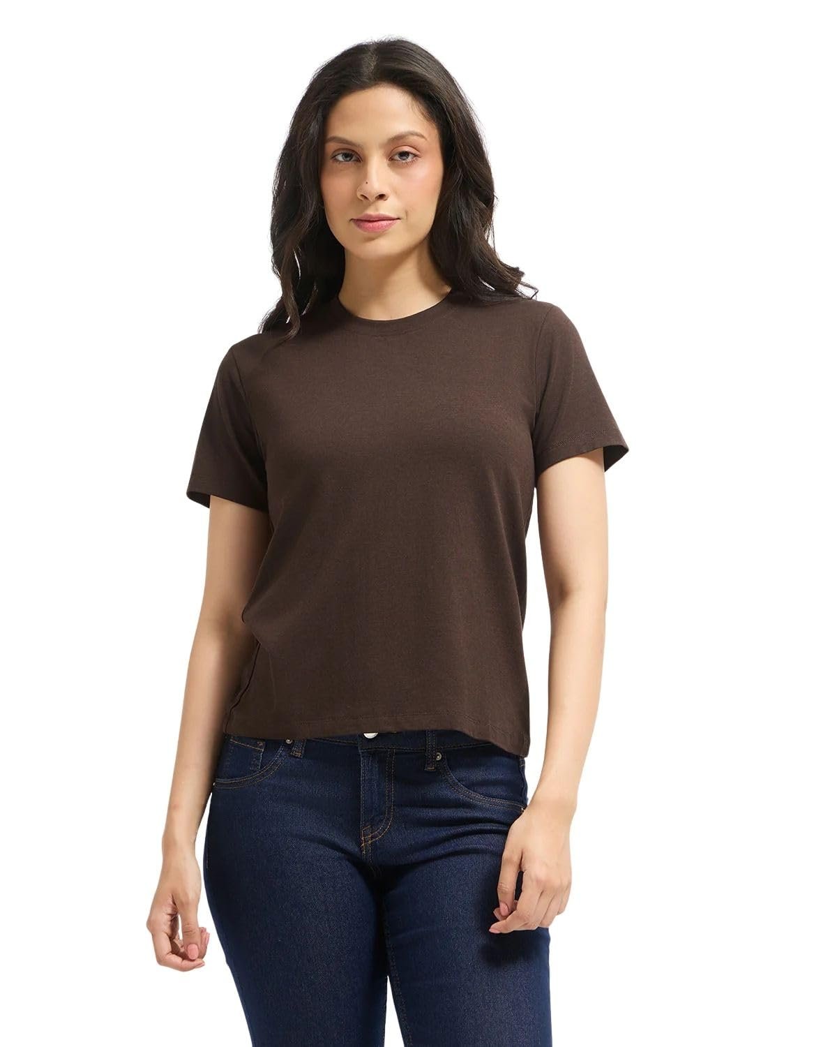 Wellbi Women's Bamboo T-Shirt | Ultra-Soft & Breathable Eco-Friendly Tee | Premium Bamboo-Cotton Blend for Everyday Comfort | Sustainable & Stylish T-Shirt for Women