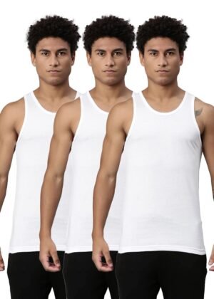 Levi's Men Cotton 012 Classic Vest with Side Branding, Tag Free Comfort & Smartskin Technology