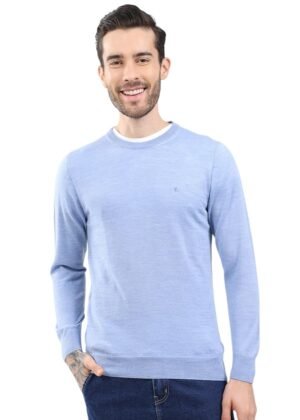 Monte Carlo Men's Round Neck Full Sleeve Pullover | Warm Woolen Sweater for Men |Soft Comfortable Knitted Winter Wear for Men