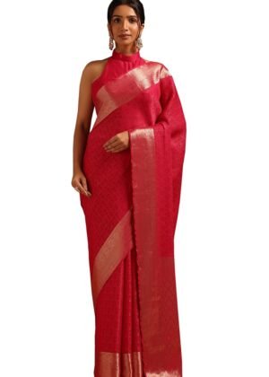 Soch Womens Georgette Woven Design Saree