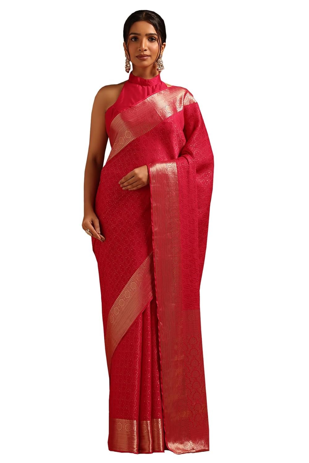 Soch Womens Georgette Woven Design Saree