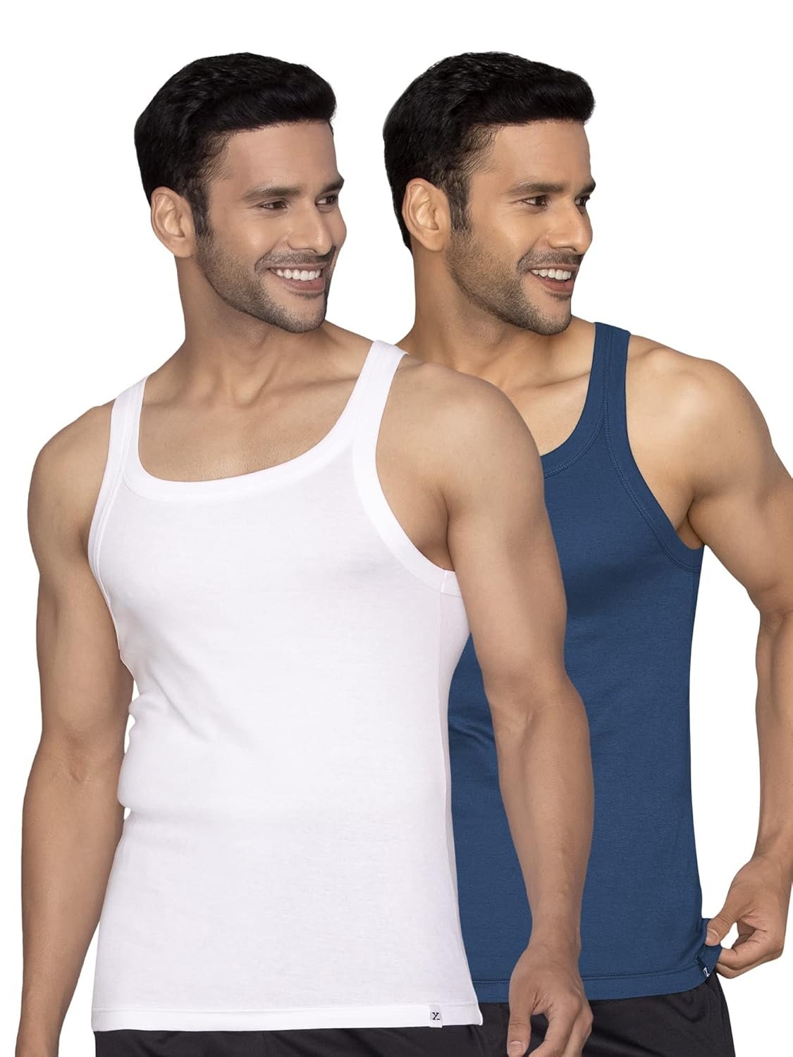 XYXX Men's 100% Cotton Ribbed Regular Fit Solid Square Neck Vest | Anti Bacterial Finish, Racer Back Baniyan for Man, Tag Free Comfort Man's Inner - Image 8