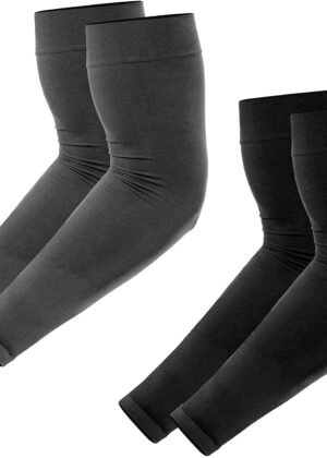 Infispace® Unisex Super-Stretchable Arm Sleeves with thumb hole for Dust & UV Sun Protection