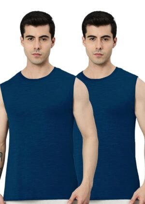 HEELIUM Bamboo Gym Vests for Men, Odour Free, Super Soft & Comfortable