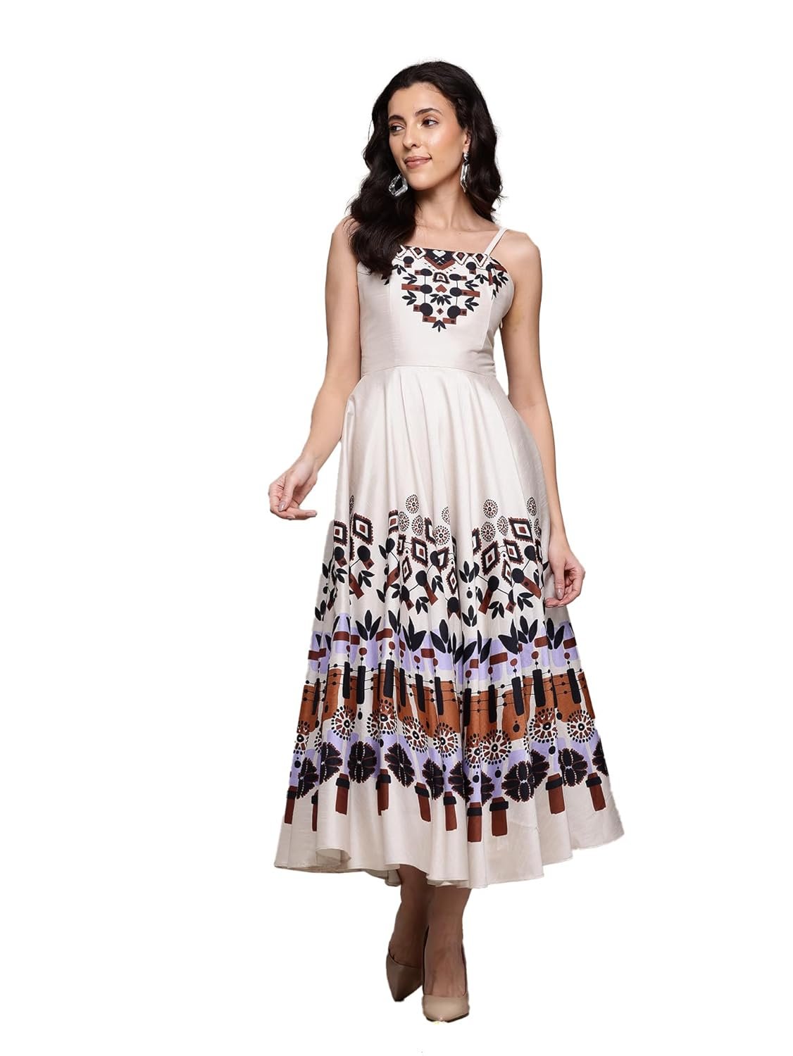 Label RITU KUMAR Ecru Norah Long Dress