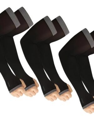 Yuneek Fashion Arm Sleeves for Men & Women UV Protection Hand Sleeves With Thumb | Ice Cool Fabric | Sun Protection Sleeves for Men | Women | Riding | Cricket | Football