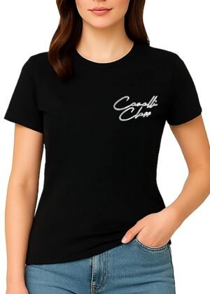 Cavalli Class - Women's Solid Cotton T Shirt | Fit Comfortable | Round Neck | Half Sleeve - Regular Fit