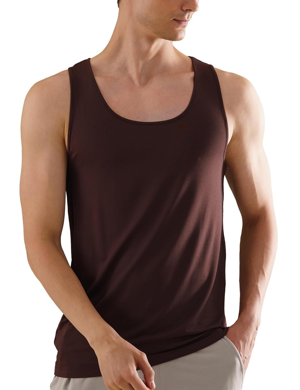 DAMENSCH Neo-Skin Round Neck Vest, Anti-Bacterial, Thermoregulating, Bamboo Spandex Shape Retaining Baniyan for Man, Soft and Sustainable Inner for Men - Image 3