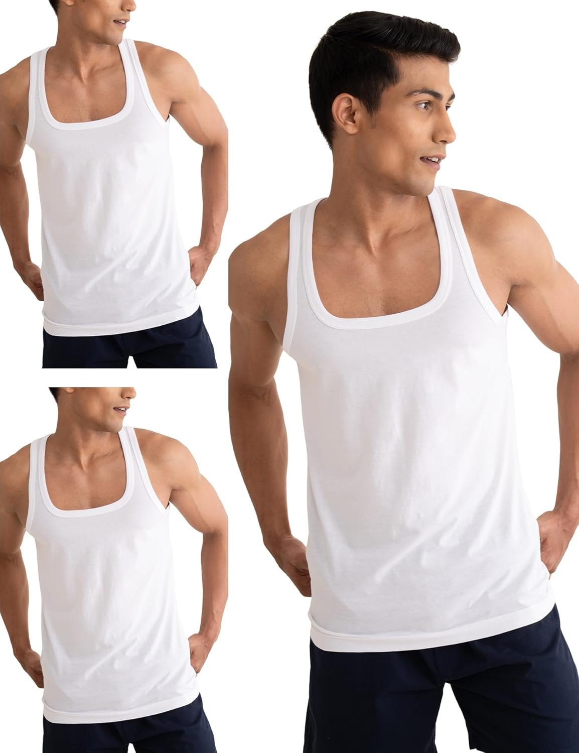 DAMENSCH Neo-Cotton Square Neck Vest for Man, Anti-Bacterial Vest Pack, Shape Retaining Mens, 100% Cotton Banyan for Men, Buttery Soft Inner Baniyan - Image 10