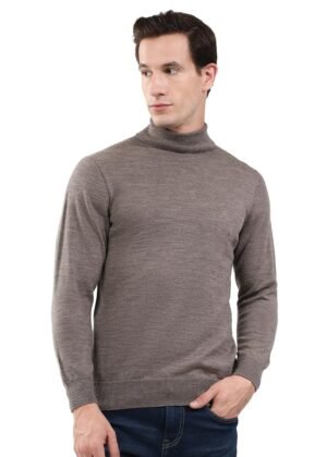Monte Carlo Men's High Neck Full Sleeve Pullover | Warm Woolen Sweater for Men |Soft Comfortable Knitted Winter Wear for Men