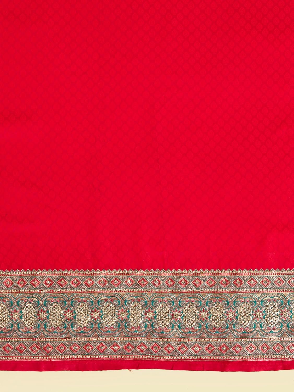 MOHEY Women's Art Silk Stone Work|Weave Saree with Blouse Piece - Image 6