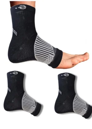 3_Pair Set Unisex Casual Cotton Printed Ankle Length Support Socks (Multicolor)